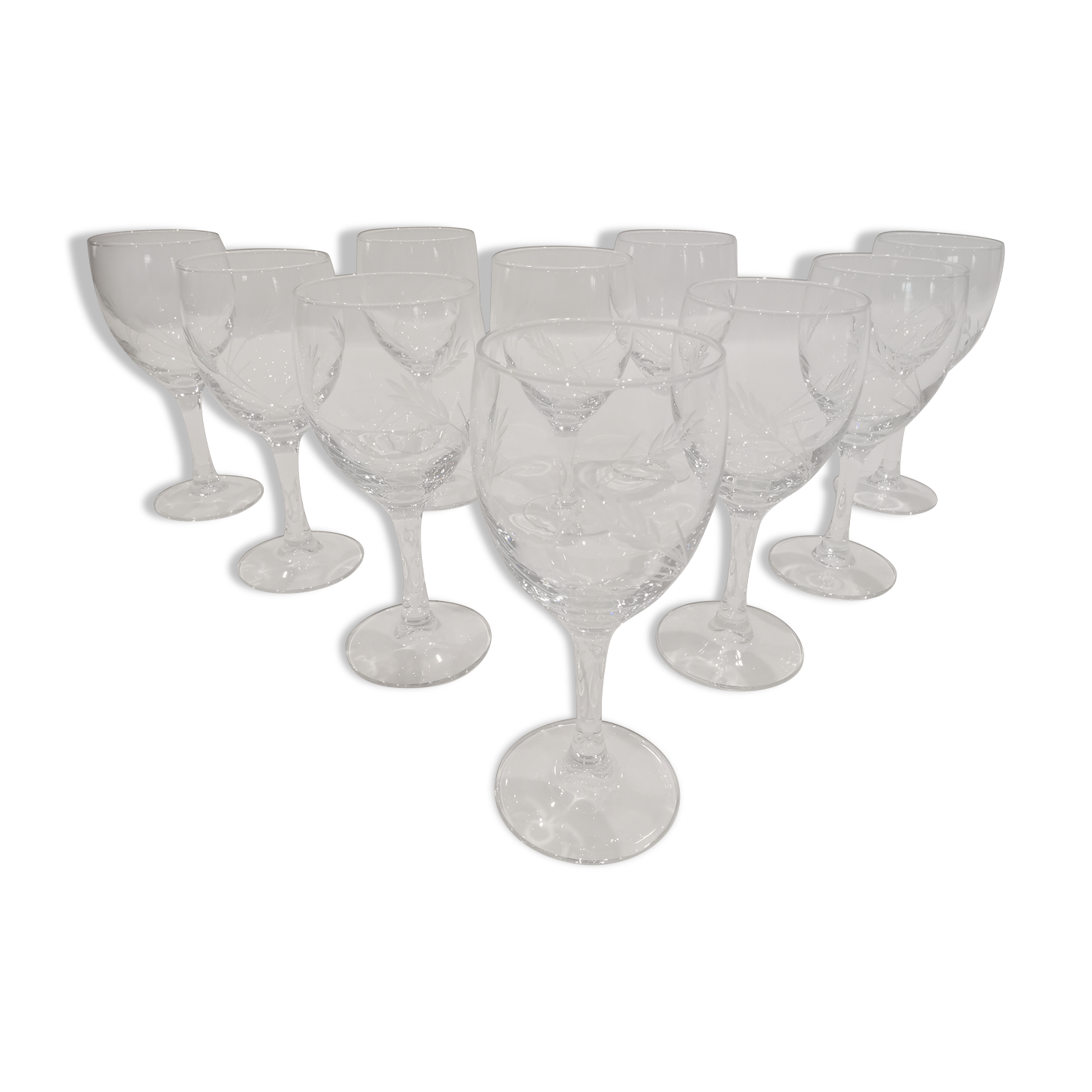 10 wine glasses Luminarc model "sheaf epi de blè"