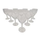 10 wine glasses Luminarc model "sheaf epi de blè"