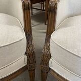 Pair of Louis 16 style armchairs