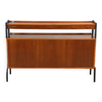 Vintage high sideboard two piece cabinet 'Korpela'