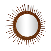 Wicker sun mirror