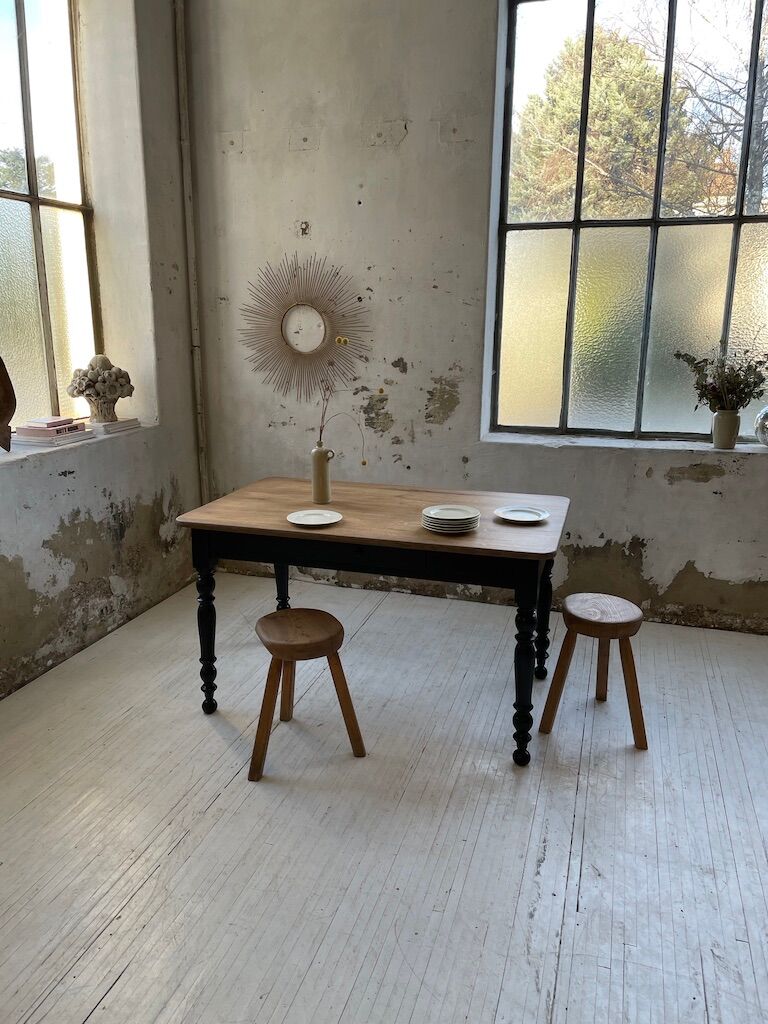 Farm bistro table in oak