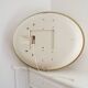Large tiltable oval vintage retro plastic mirror luminous
