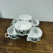 Bouillon bowls, vintage soup Rosenthal Monbijou Giscard