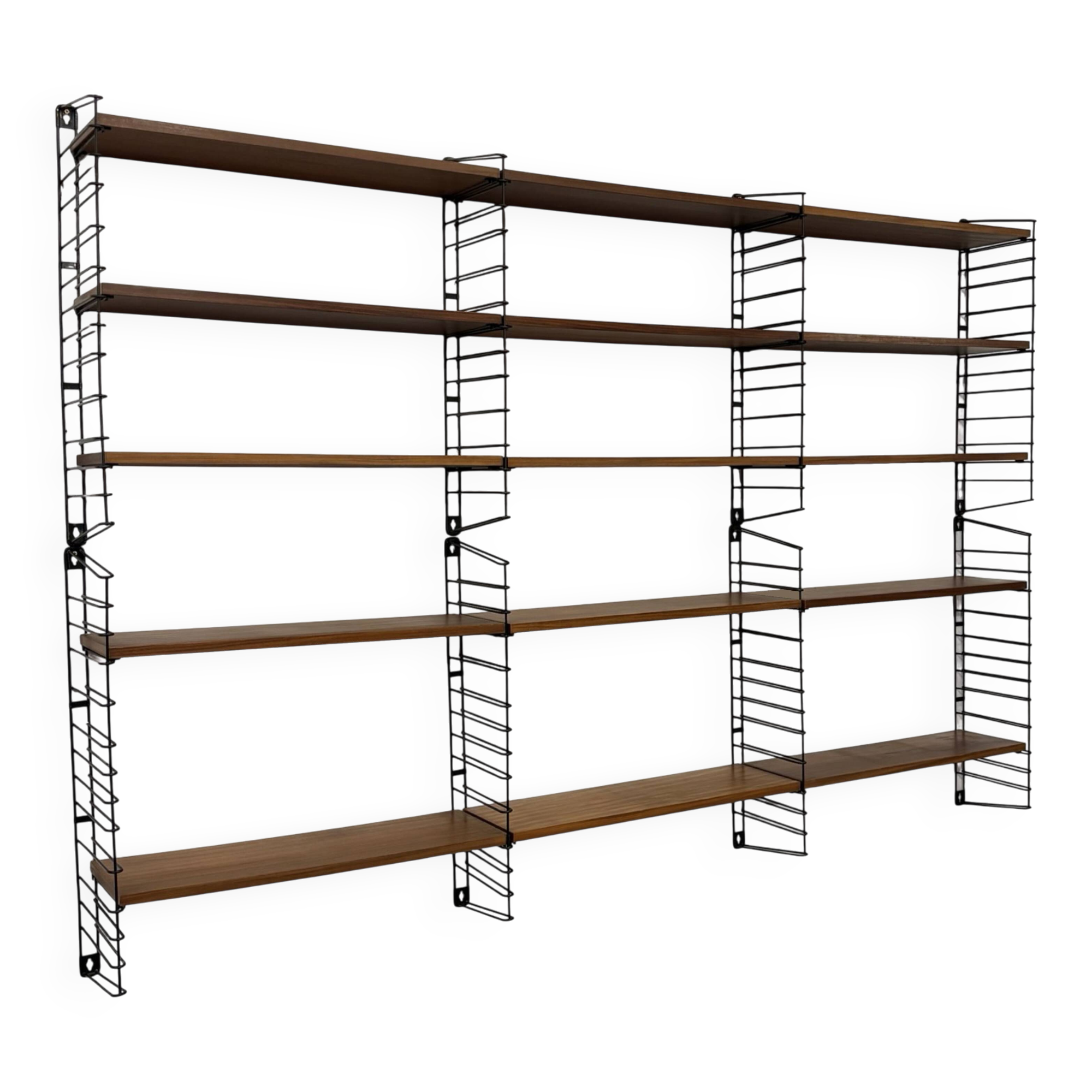 Vintage XXL Tomado Holland Teak Wall Unit Shelving unit Modular 1960 Design