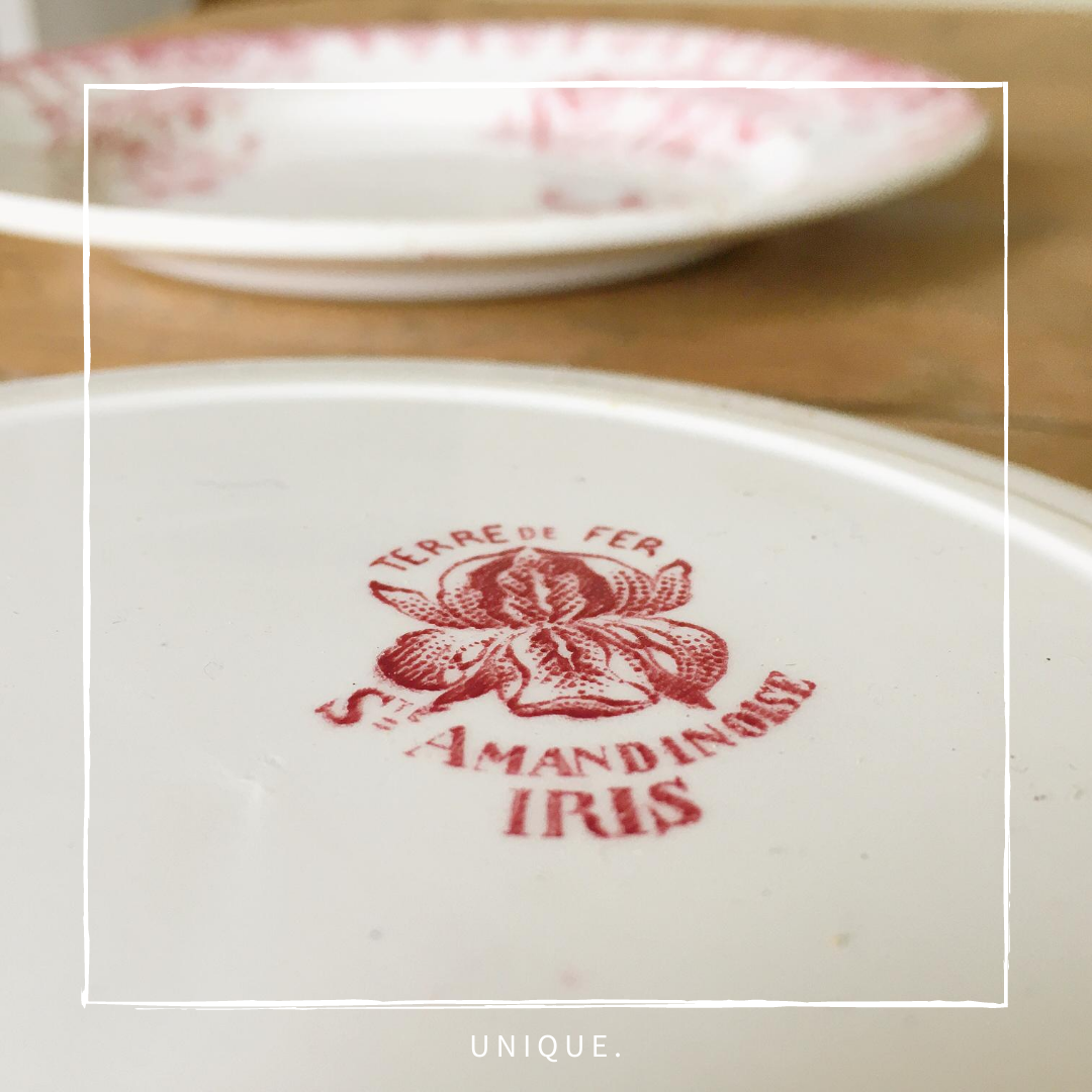 Plates Terre de Fer Sainte Amandinois Iris