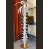 Vintage Opalino Palm Tree Murano Glass Floor Lamp, in the Style of Napoleon