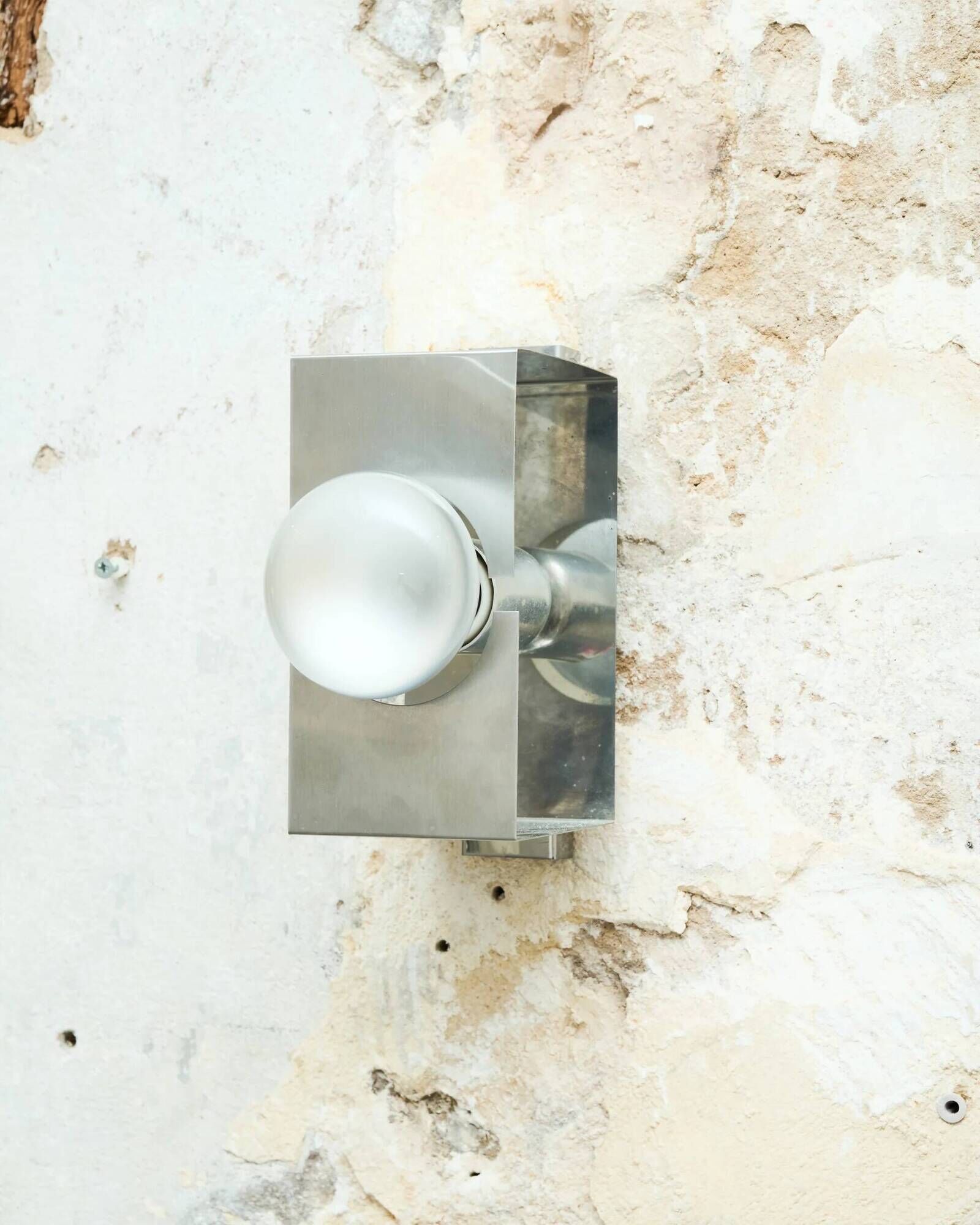 Space age wall light in aluminium and chrome (1 of 3), 1970s