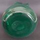 20th century green glass pitcher