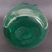 20th century green glass pitcher