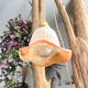 Vintage pink glass paste tulip lamp