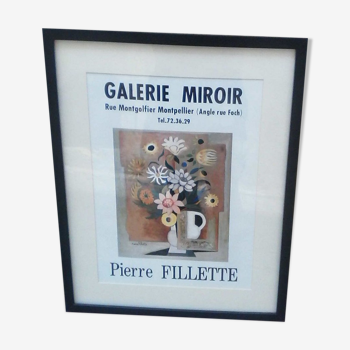 Affiche Galerie Pierre Fillette