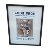 Poster Galerie Pierre Fillette