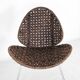 Chaise d’appoint en corde et son ottoman