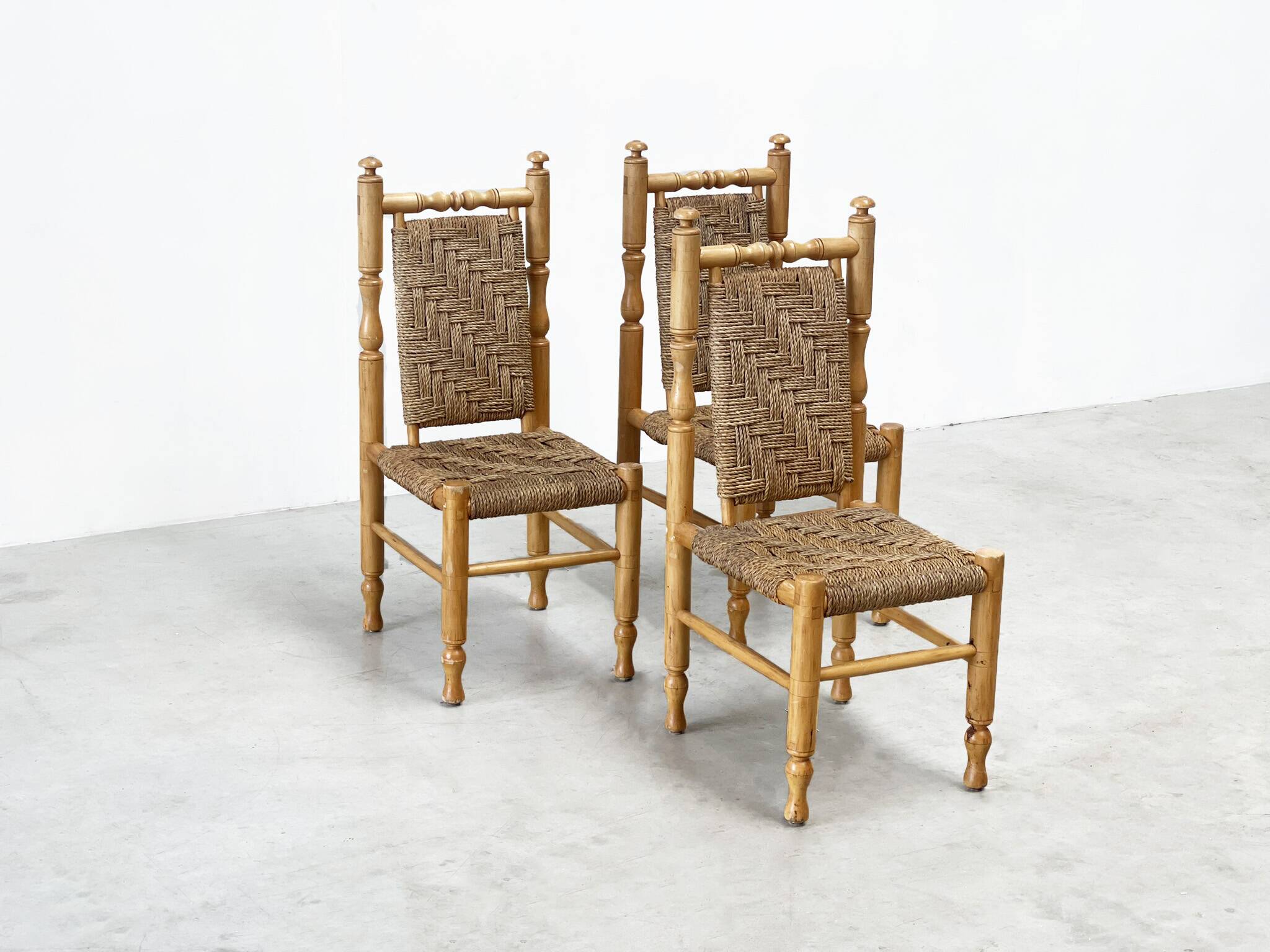 set of 3 sidechairs / dining chairs