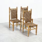 set of 3 sidechairs / dining chairs