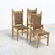 set of 3 sidechairs / dining chairs