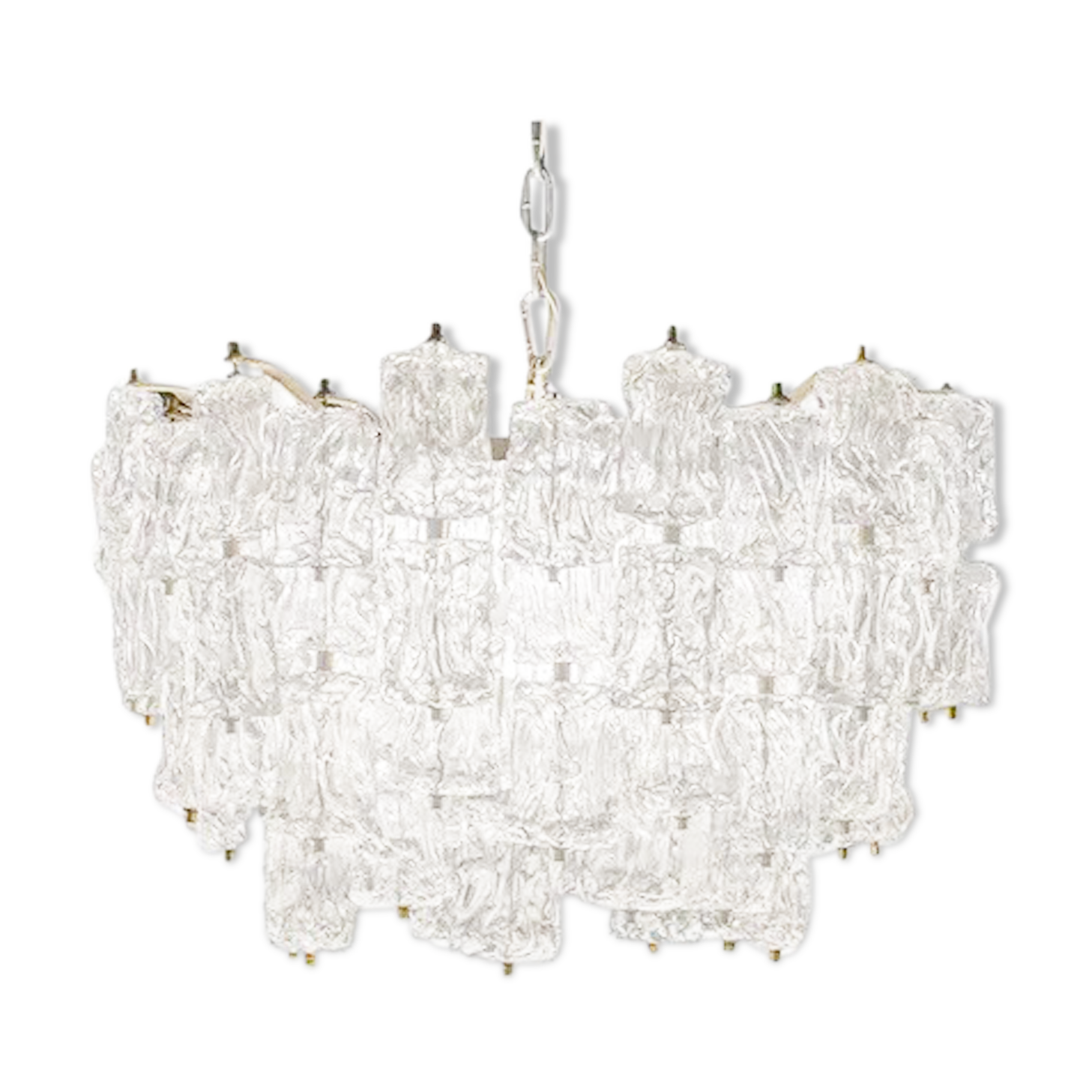 Lustre en verre vintage d’Aureliano Toso pour Venini, années 1960