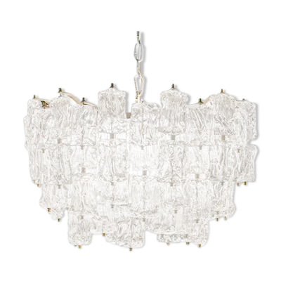 Lustre en verre vintage d’Aureliano Toso pour Venini, années 1960