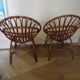 Fauteuils en rotin pour enfants, années 80