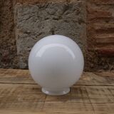 White glass globe ø15cm