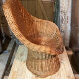 Fauteuil d'enfant en rotin