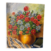 Bouquet of flowers signed