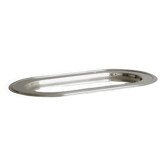 Small oval tray in shiny metal