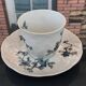 Set of 10 Bernardaud Saint-Saëns Limoges porcelain cups and saucers