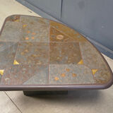 Vintage triangular Kingma style coffee table, 1970s