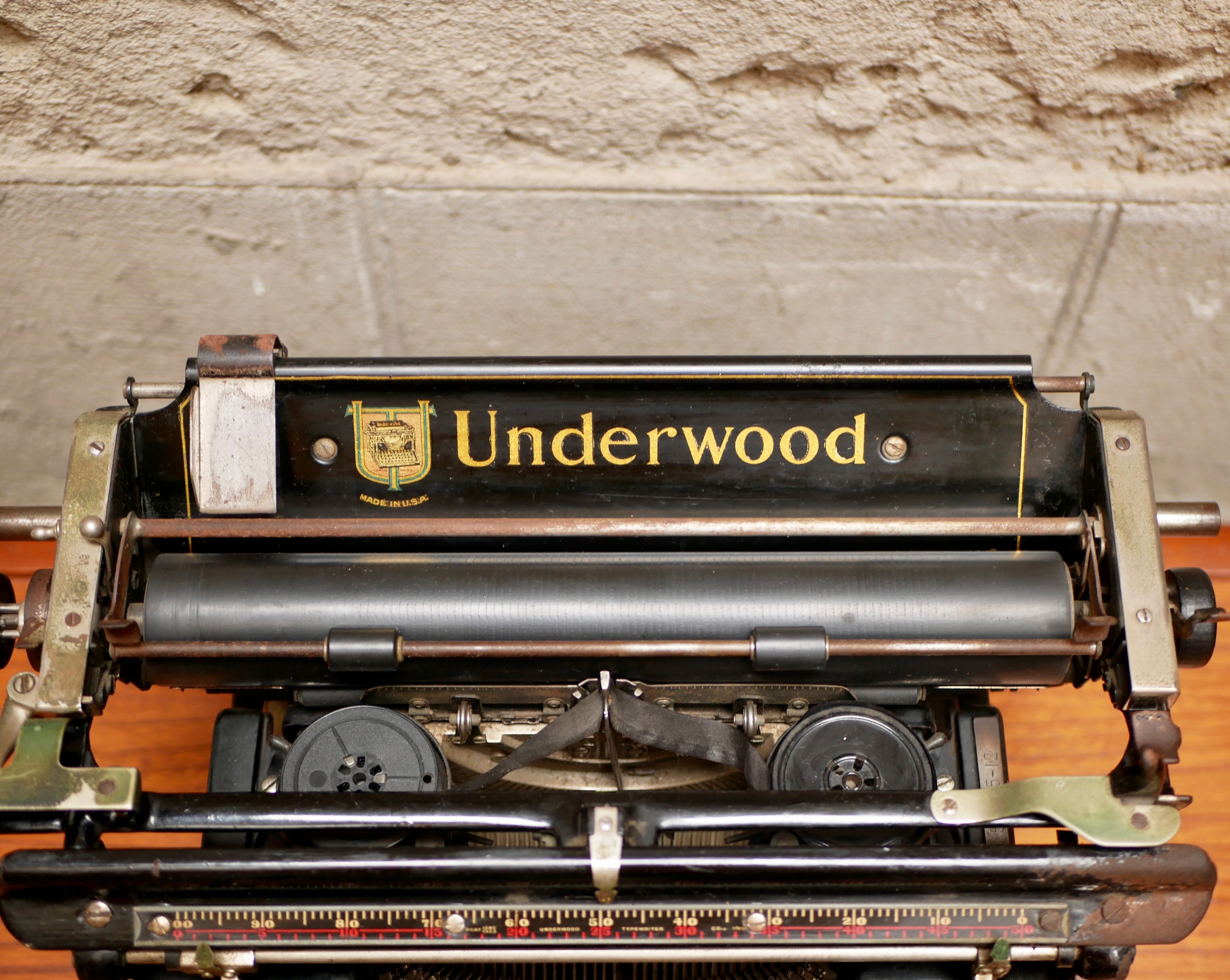 Underwood typewriter early twentieth century