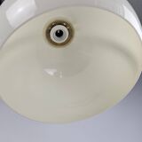 Lampadaire en métal blanc et plastique style futuriste