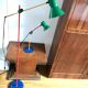 Rare duo of Veneta Lumi lighting icon of the 80
