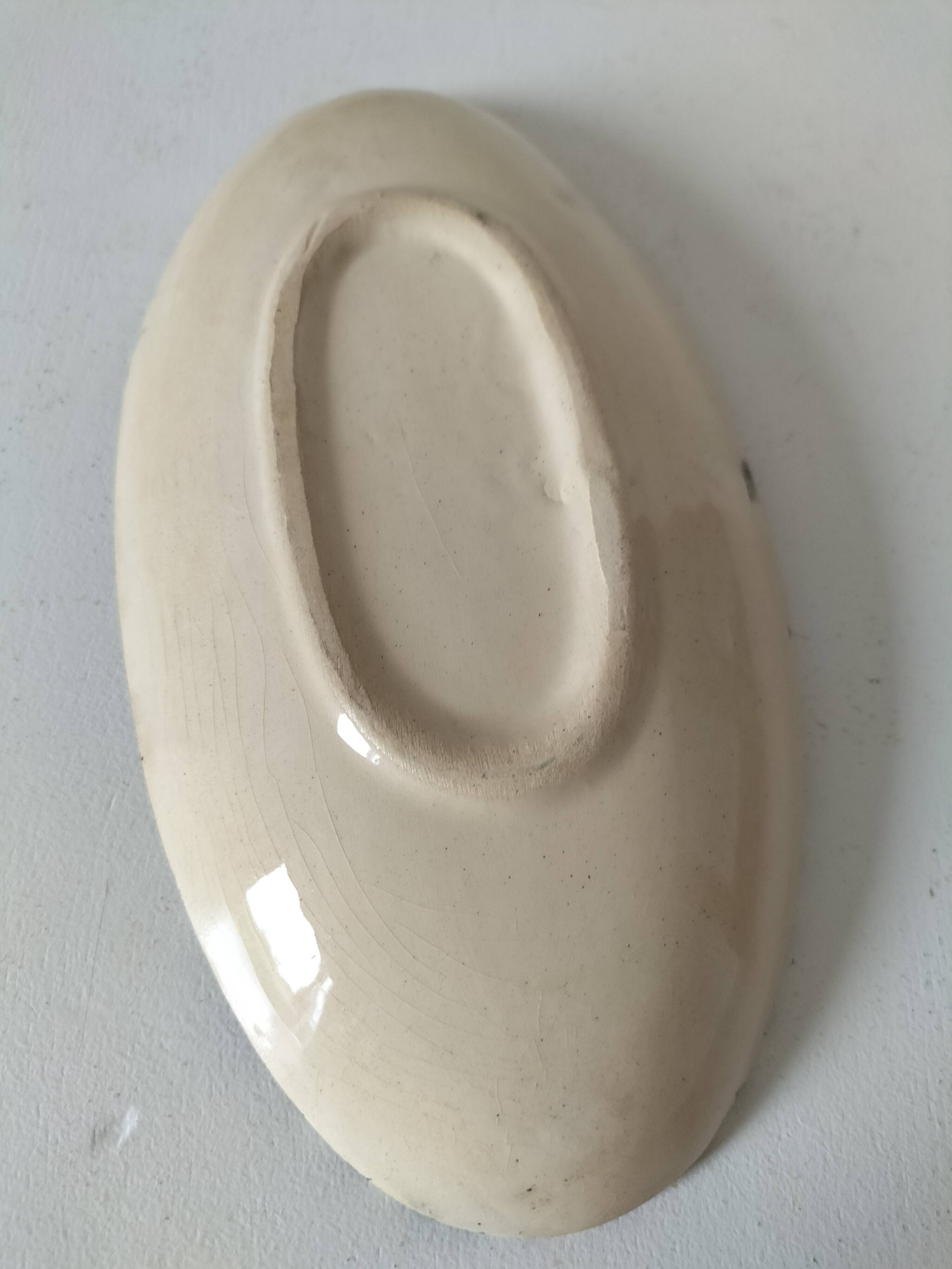 Moroccan glazed ceramic dish in Safi craft style