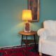 Danish Mid-Century Modern Pottery Table Lamp with Abstract Design 1975