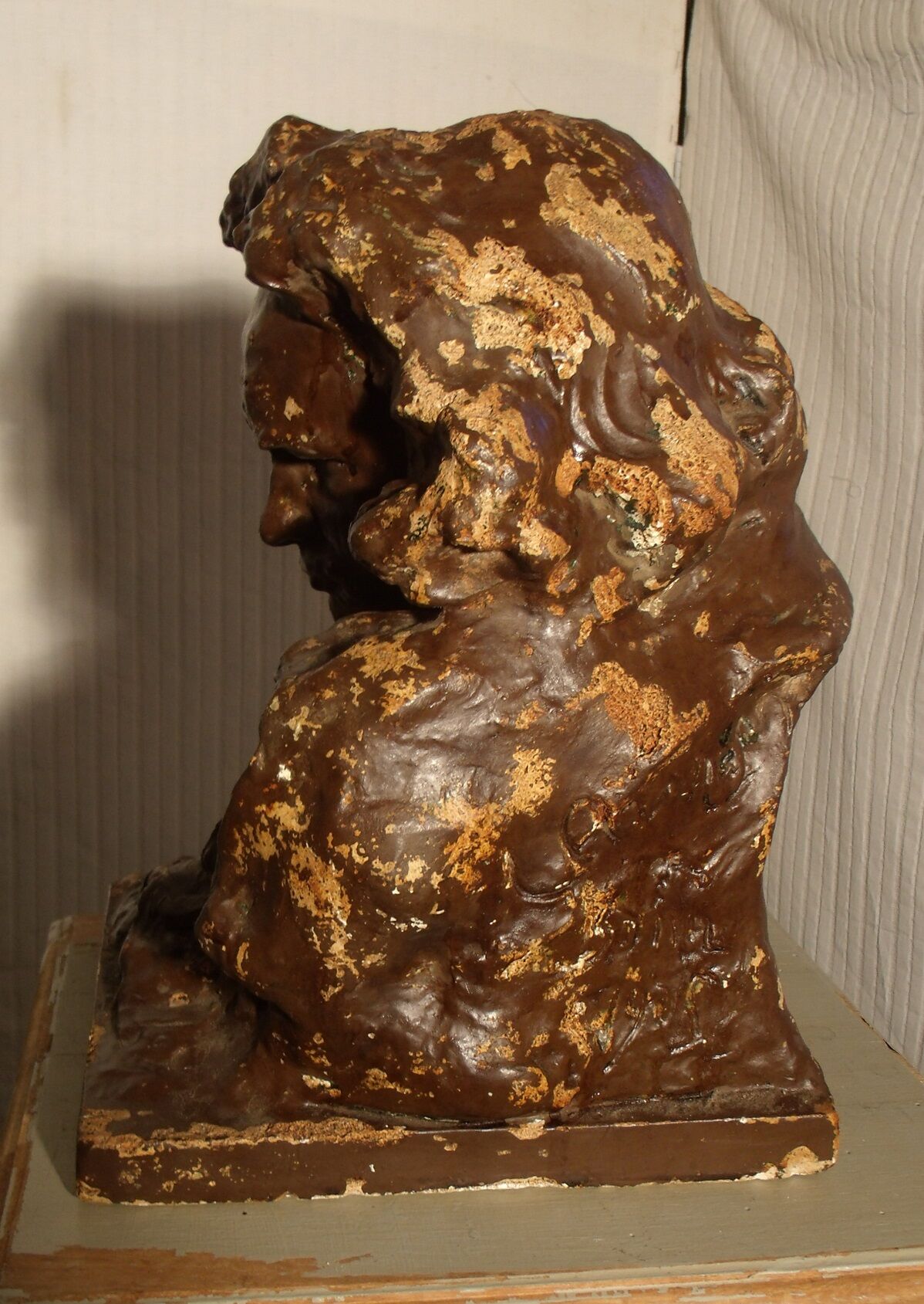 Beethoven's head in platter