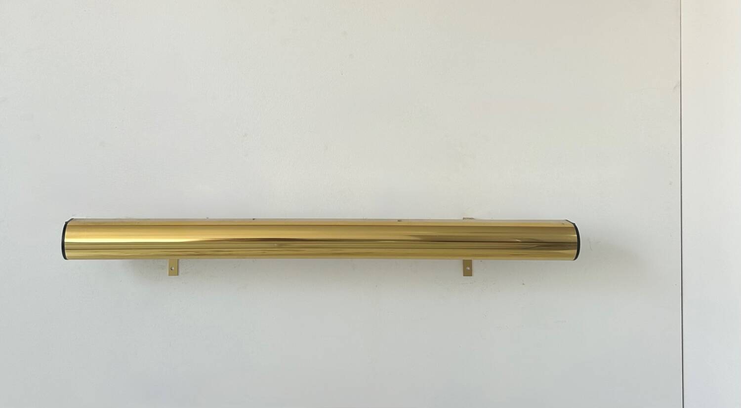 XL brass wall lamp, Sweden 1960