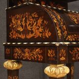 Napoleon III style marquetry cylinder desk