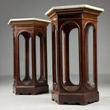 Ensemble de 2 vitrines italiennes du 19e siècle