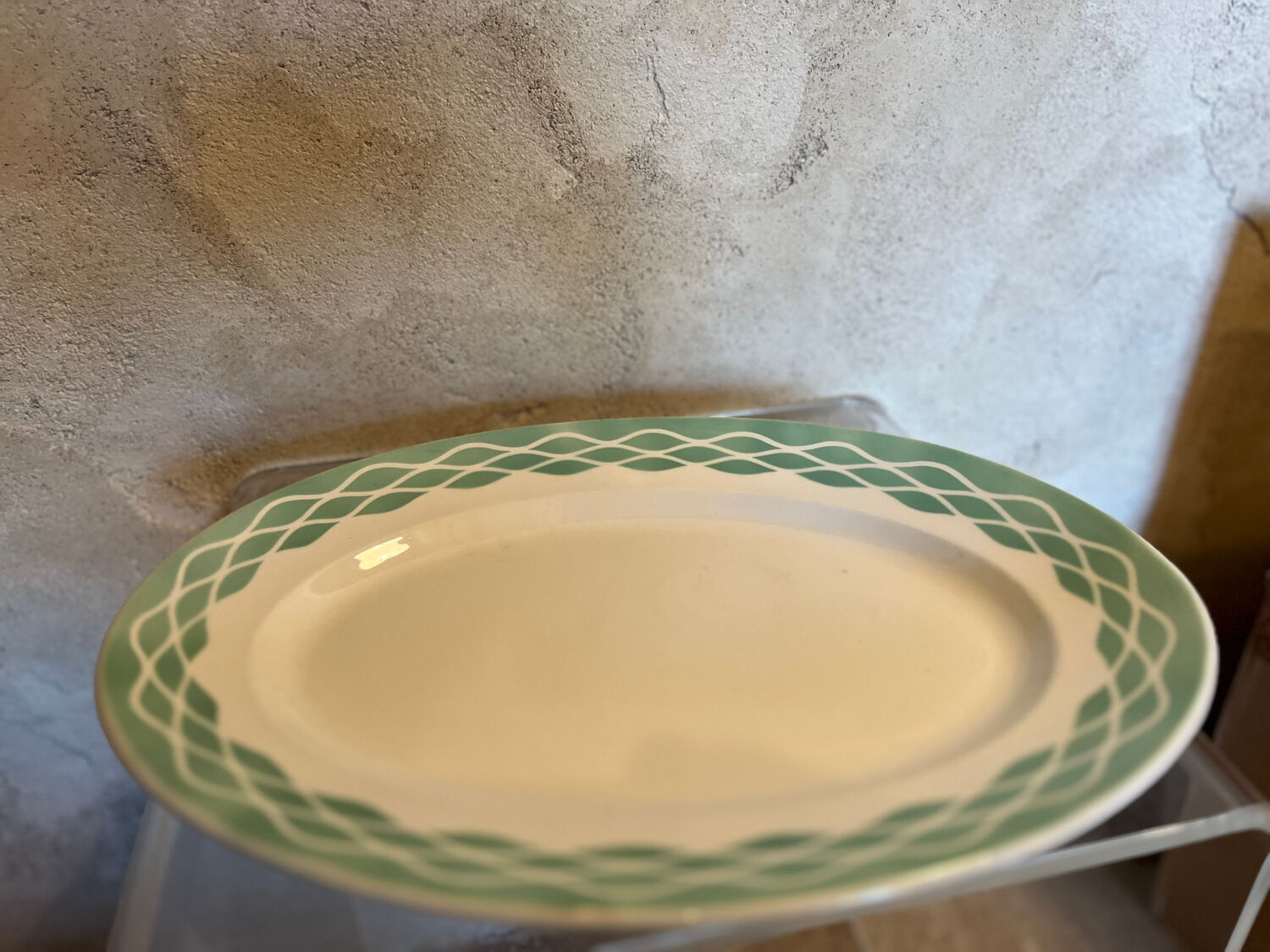 Lot de 2 plats de services Digoin Sarreguemines 1970