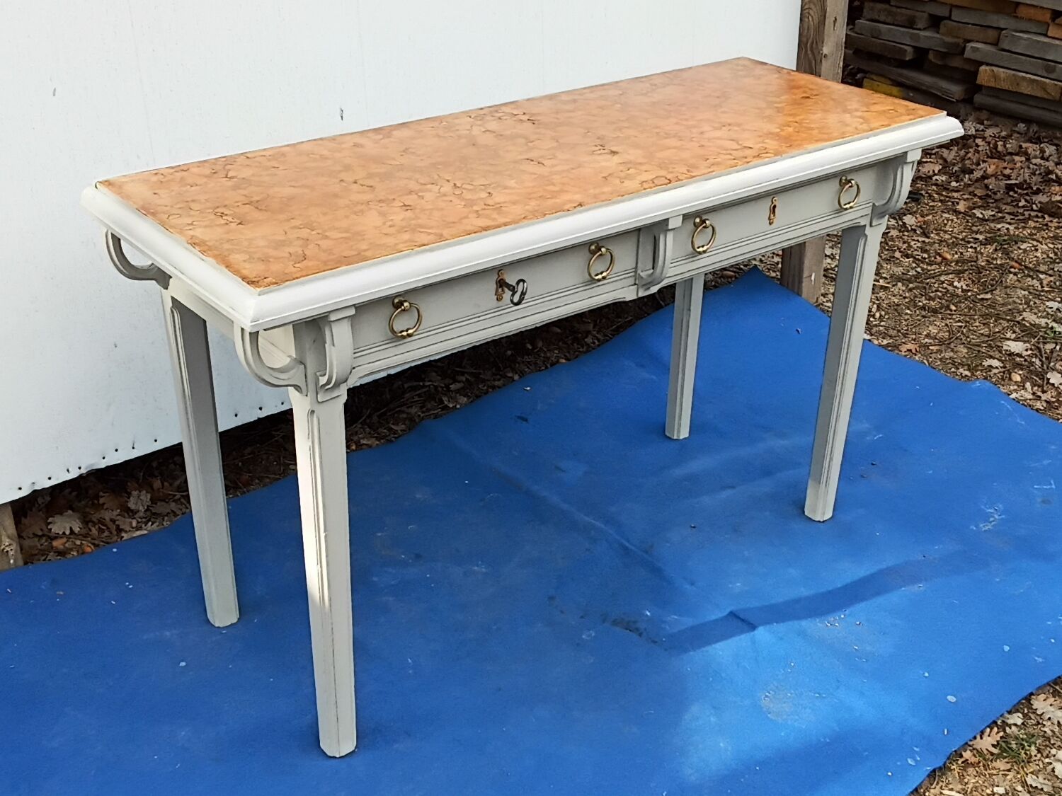 Grey vintage console