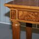 Pair of console tables David Linley 1993 walnut burr