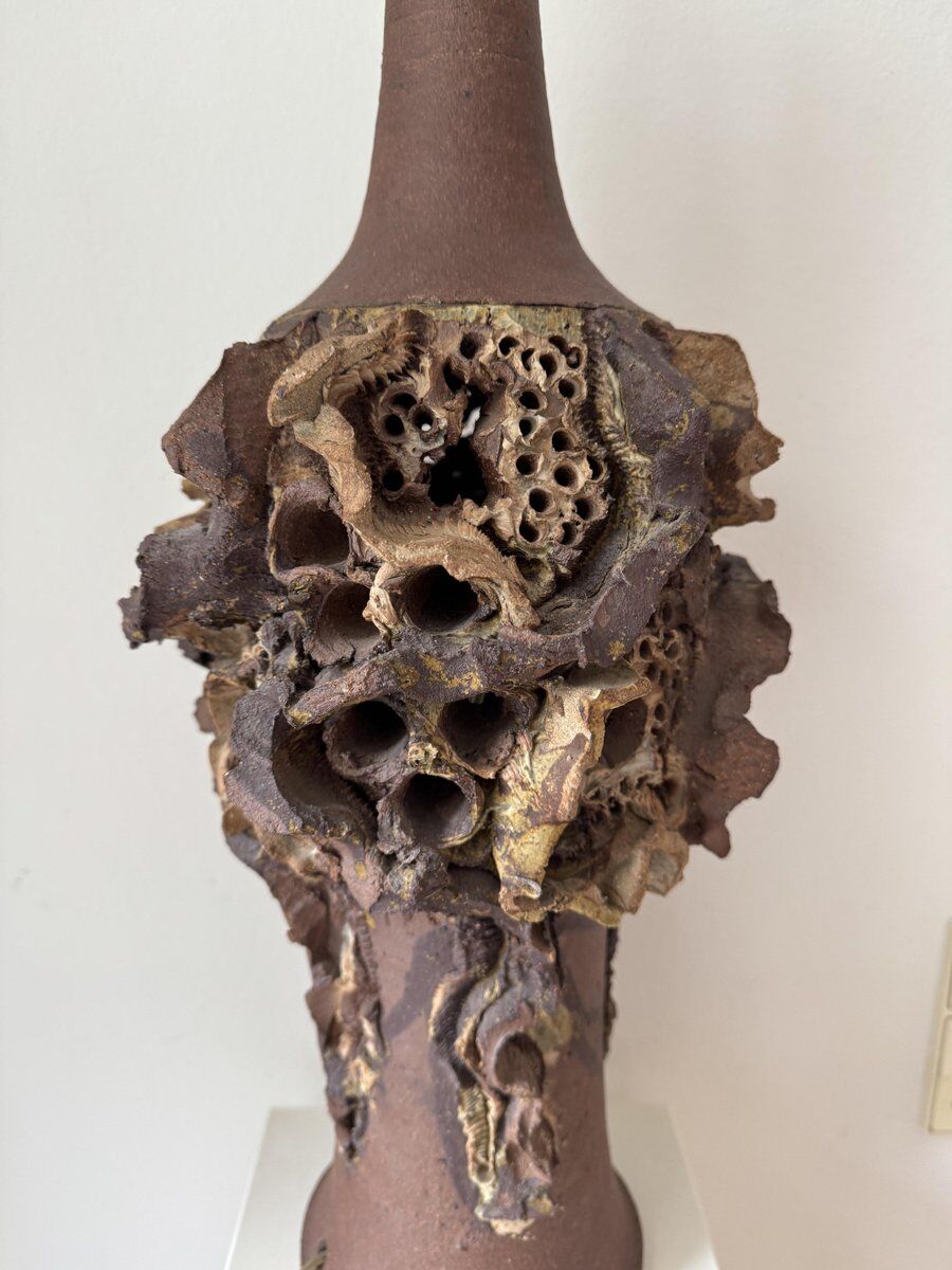 Table lamp by Bodil Marie Nielsen, denmark,  brutalist, 1960s