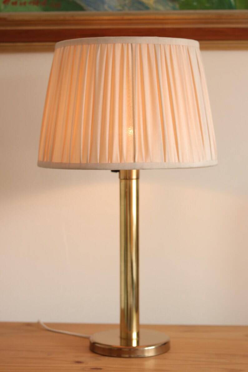 Pair of Vintage Large Brass Table Lamps