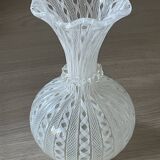 Murano filigree vase