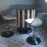 Bar vintage et tabourets