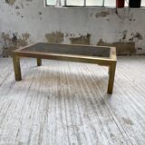Table basse en laiton années 60