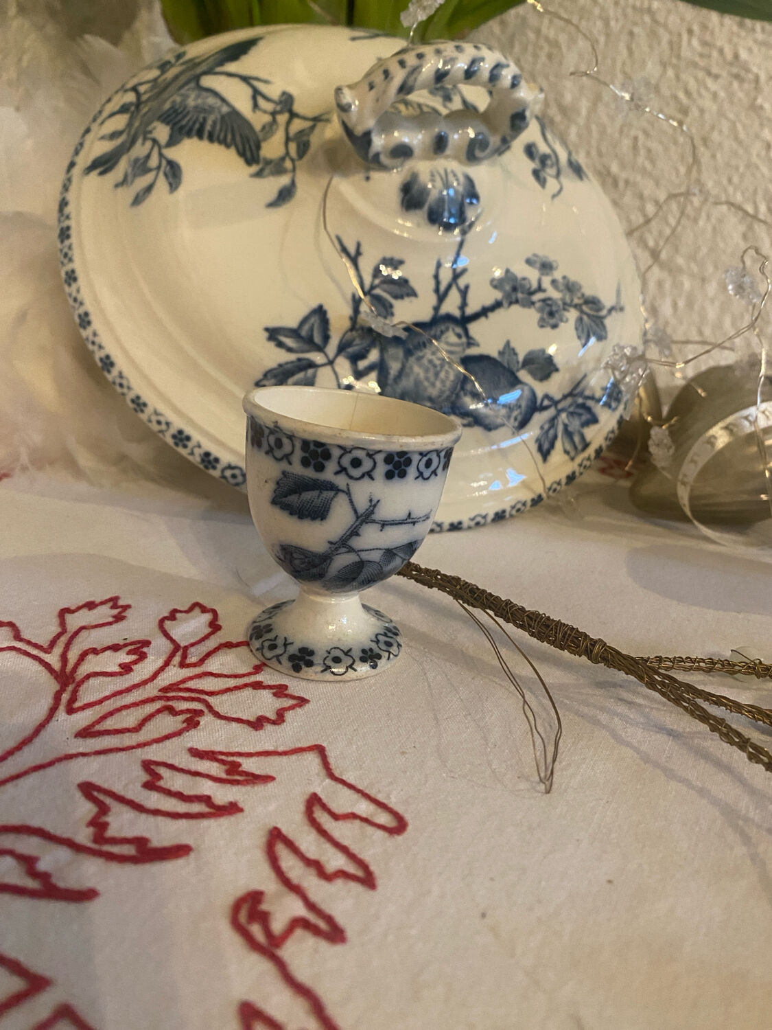 Ironstone egg cup stamped BFK XIX