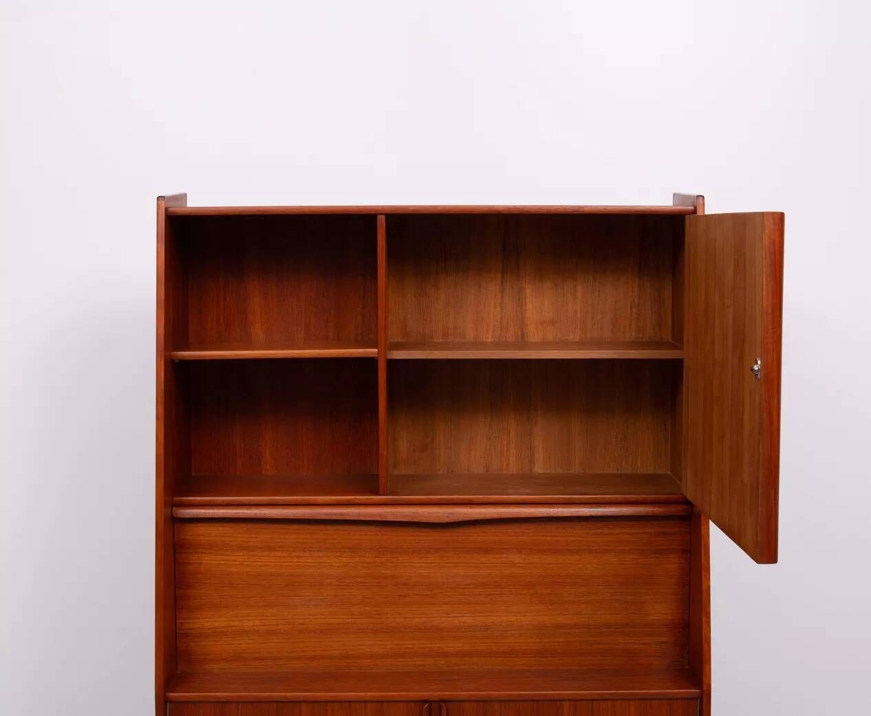 Meuble et bureau/bar en teck danois, par Arne Vodder, années 1960