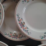 Set of 11 Saint-Clément plates, Félicie collection – 1960s